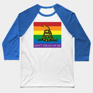 Rainbow Gadsden Flag Baseball T-Shirt